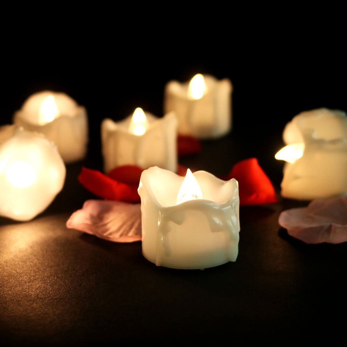 Flameless LED Tea Lights – Flickering Battery Operated Candles