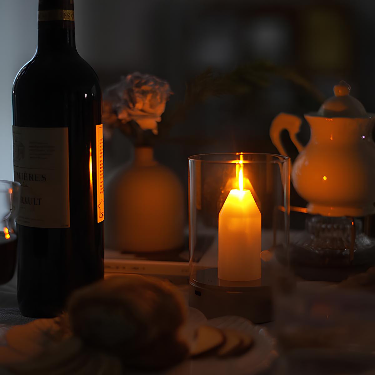 LED Candle Lamp with Gesture Control – Dimmable Table Light