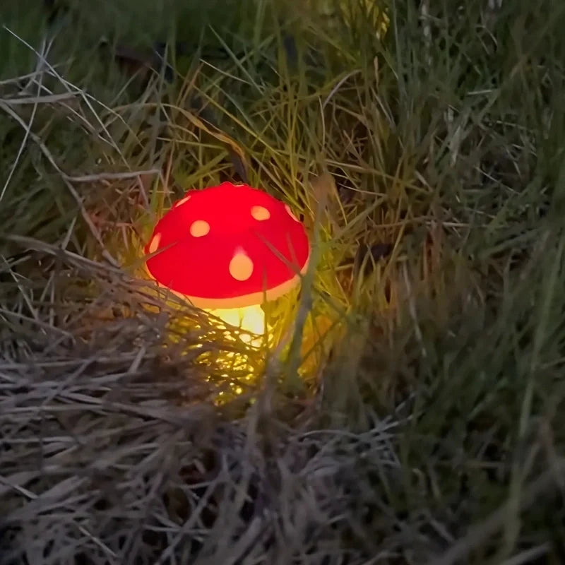 Solar Mushroom Garden Lights – Waterproof Outdoor Path & Lawn Lights