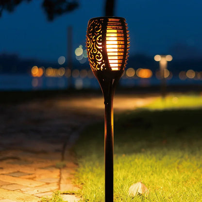 Solar Flame Garden Torch – Flickering Waterproof Outdoor Lantern Light