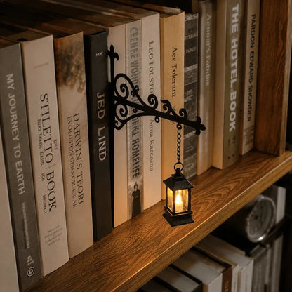 Halloween Bookshelf Light – Ghost & Lantern Book Nook Shelf Decor