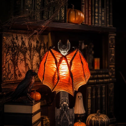 Gothic Bat Table Lamp – Haunted House Halloween Night Light
