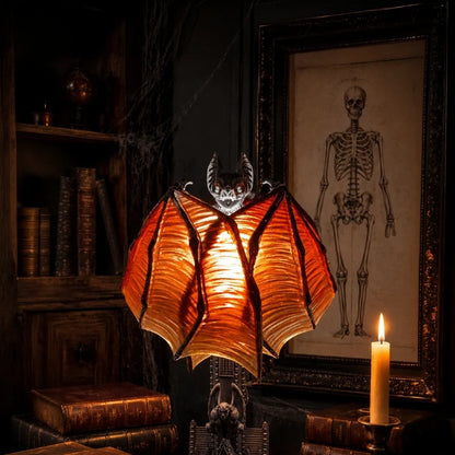 Gothic Bat Table Lamp – Haunted House Halloween Night Light
