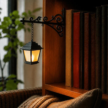 Halloween Bookshelf Light – Ghost & Lantern Book Nook Shelf Decor