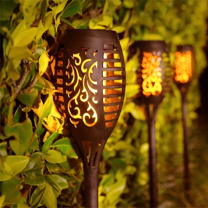 Solar Flame Garden Torch – Flickering Waterproof Outdoor Lantern Light