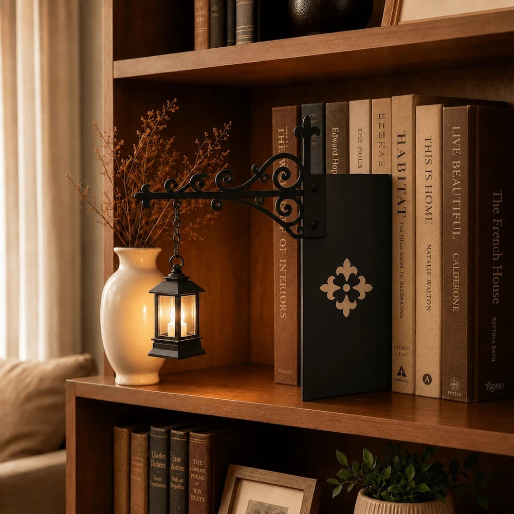 Halloween Bookshelf Light – Ghost & Lantern Book Nook Shelf Decor