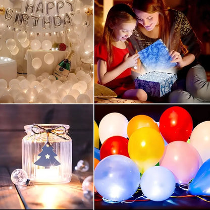Mini LED Light Pearls – Glowing Fairy Lights for Balloons & Parties