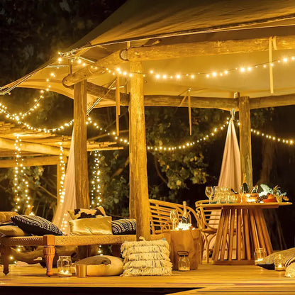 Solar Fairy String Lights – Waterproof Outdoor Garden & Patio Lights