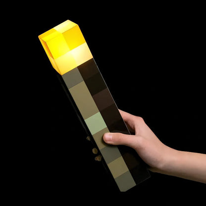 Retro Game Torch Wall Light – Flickering LED Gaming Room Lamp