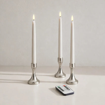 Flameless Taper Candles for Chandeliers – LED Candles with Remote