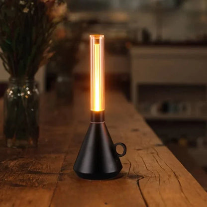 Portable Retro LED Lantern – Rechargeable Dimmable Vintage Lamp