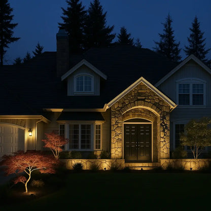 Solar Garden Spotlights – Color-Changing Outdoor LED Landscape Lights