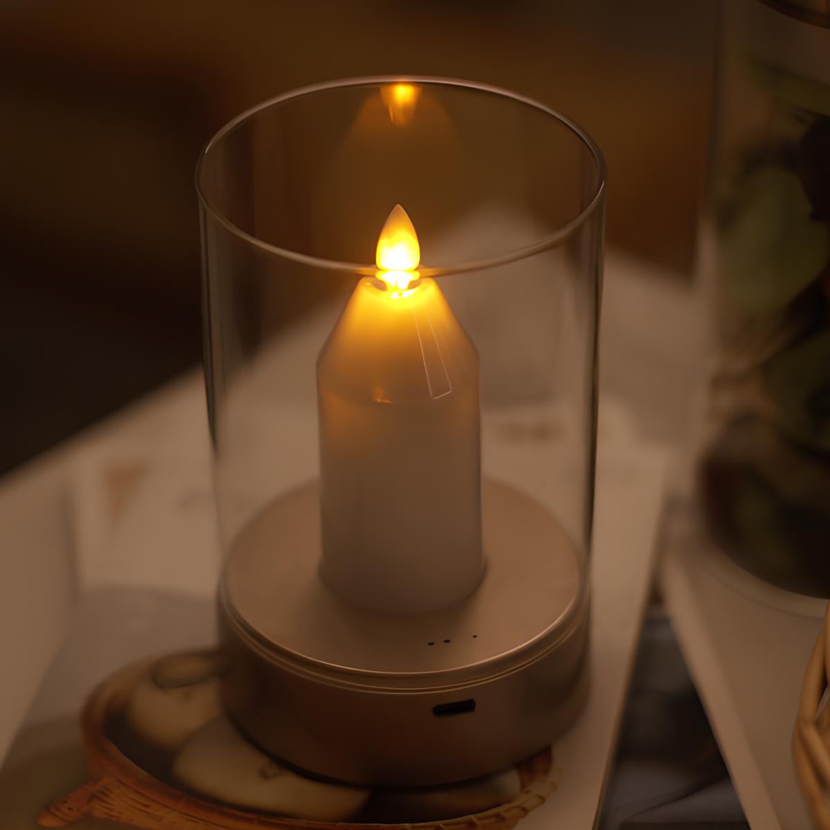 LED Candle Lamp with Gesture Control – Dimmable Table Light