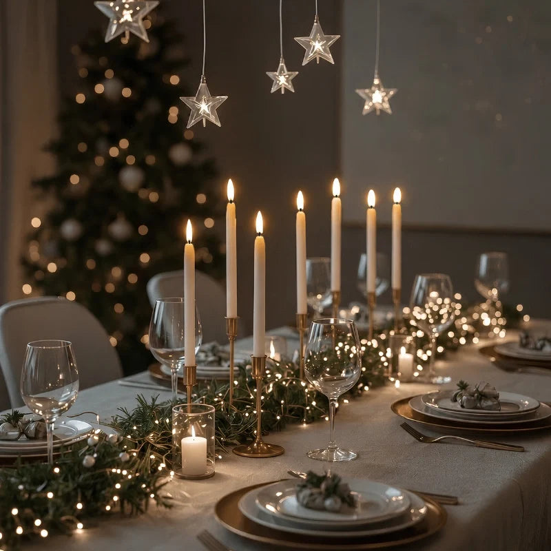 Flameless Taper Candles for Chandeliers – LED Candles with Remote