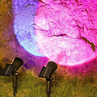 Solar Garden Spotlights – Color-Changing Outdoor LED Landscape Lights