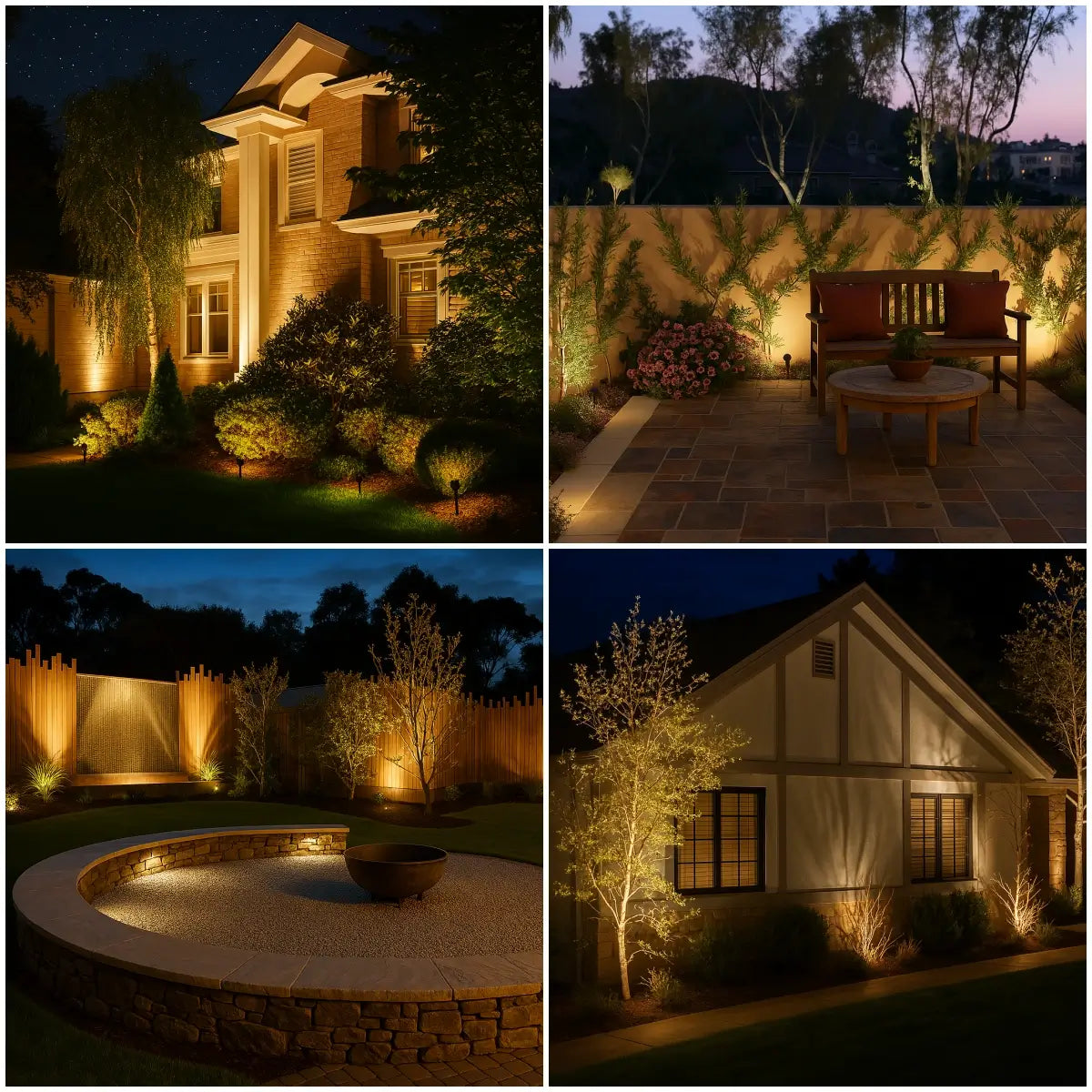 Solar Garden Spotlights – Color-Changing Outdoor LED Landscape Lights