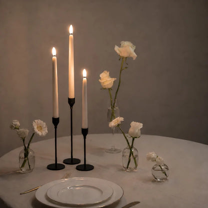 Flameless Taper Candles for Chandeliers – LED Candles with Remote