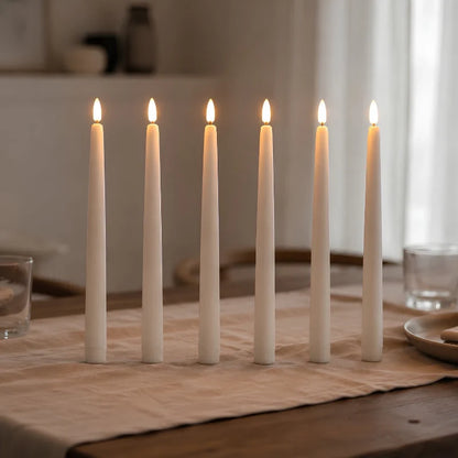 Flameless Taper Candles for Chandeliers – LED Candles with Remote