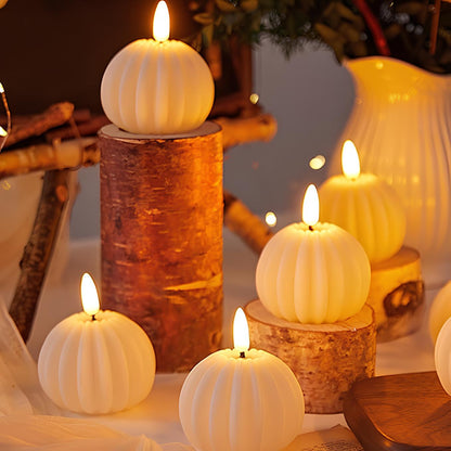 Flameless LED Pillar Candles Set – Realistic Flickering Battery Candles