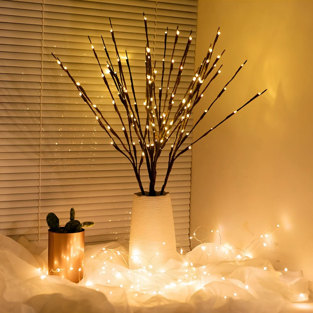 Lighted Branches Lamp – LED Willow, Olive, Rose & Orchid Decor
