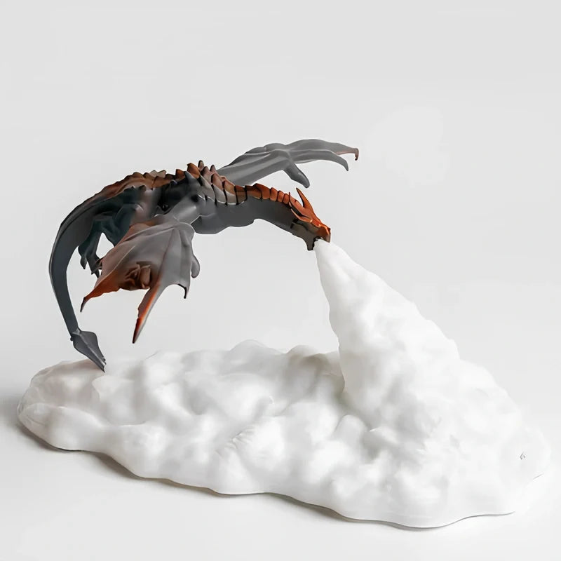 3D-Printed Dragon Lamp – Flame-Breathing LED Night Light