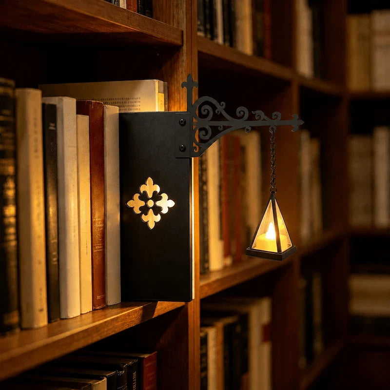 Halloween Bookshelf Light – Ghost & Lantern Book Nook Shelf Decor