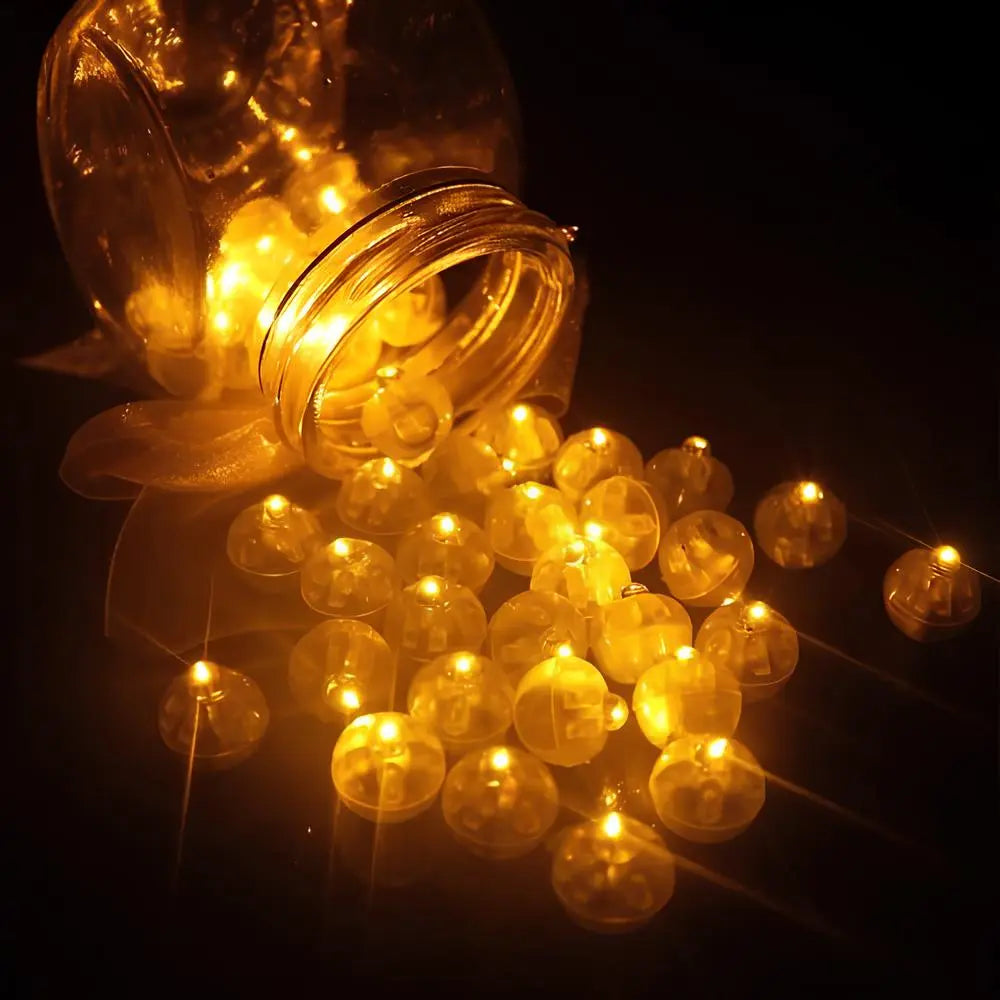 Mini LED Light Pearls – Glowing Fairy Lights for Balloons & Parties