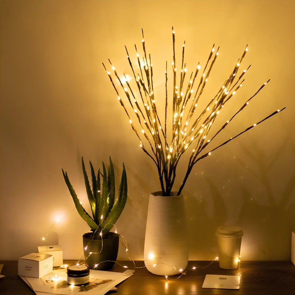 Lighted Branches Lamp – LED Willow, Olive, Rose & Orchid Decor