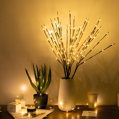 Lighted Branches Lamp – LED Willow, Olive, Rose & Orchid Decor