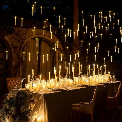 Floating LED Candles with Magic Wand Remote – Flameless Halloween Candles