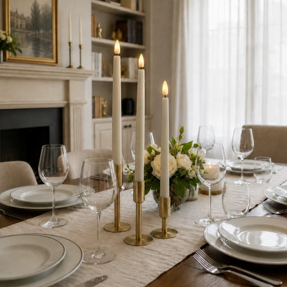 Flameless Taper Candles for Chandeliers – LED Candles with Remote