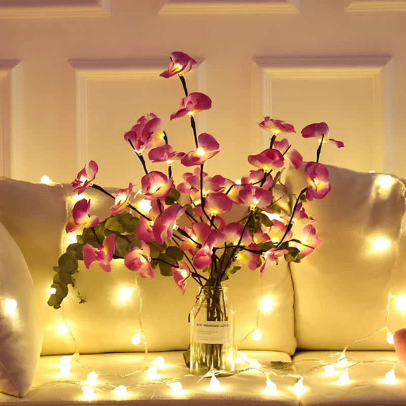 Lighted Branches Lamp – LED Willow, Olive, Rose & Orchid Decor