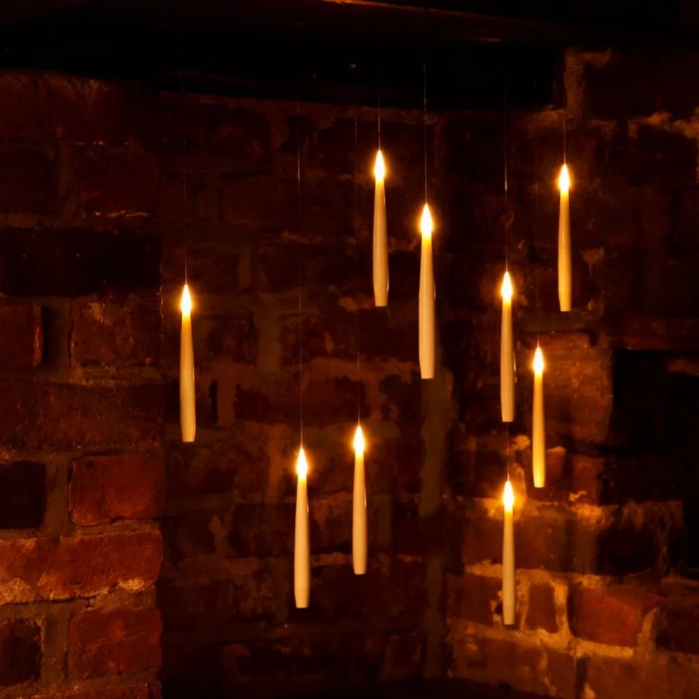 Floating LED Candles with Magic Wand Remote – Flameless Halloween Candles