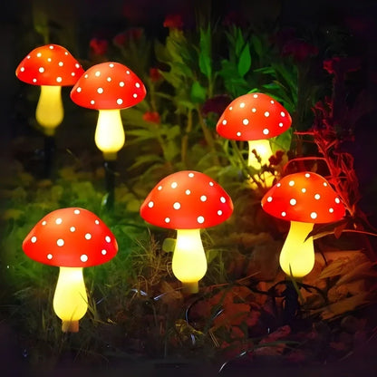 Solar Mushroom Garden Lights – Waterproof Outdoor Path & Lawn Lights