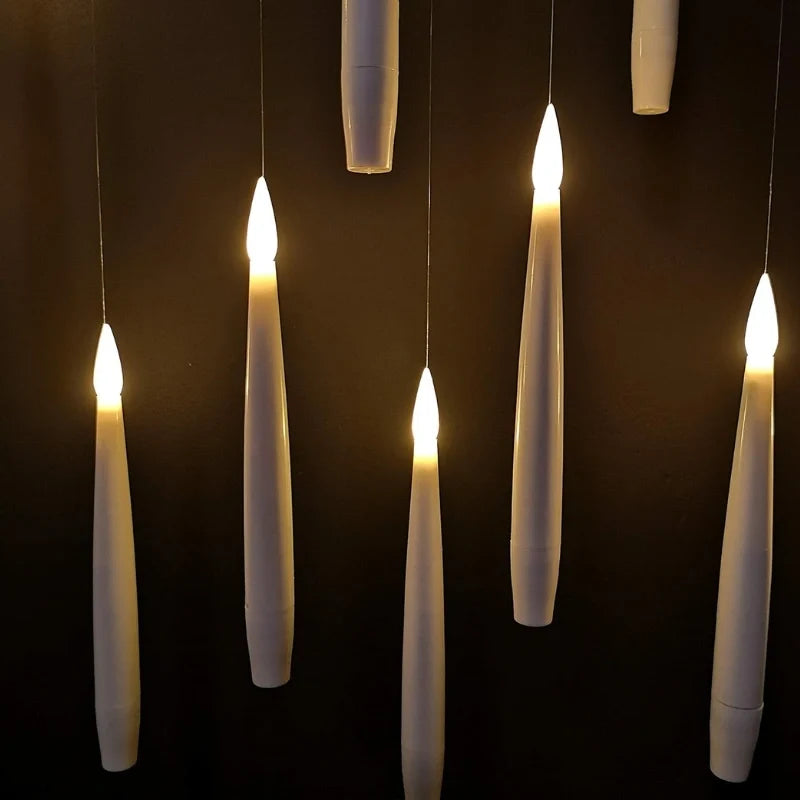 Floating LED Candles with Magic Wand Remote – Flameless Halloween Candles