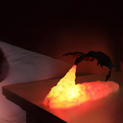 3D-Printed Dragon Lamp – Flame-Breathing LED Night Light