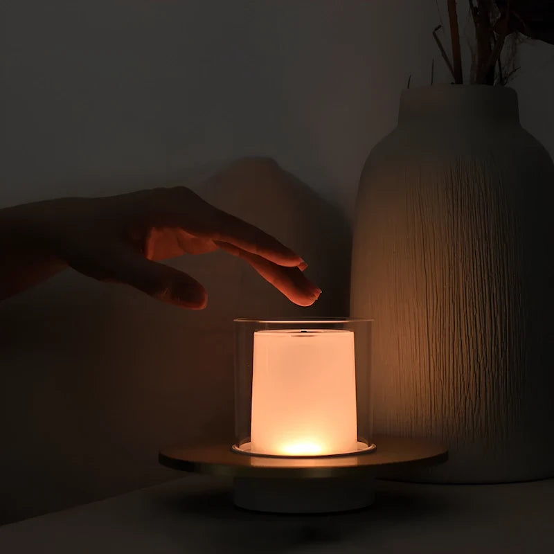 Rechargeable Candle Table Lamp – Gesture Control Dimmable LED Lamp