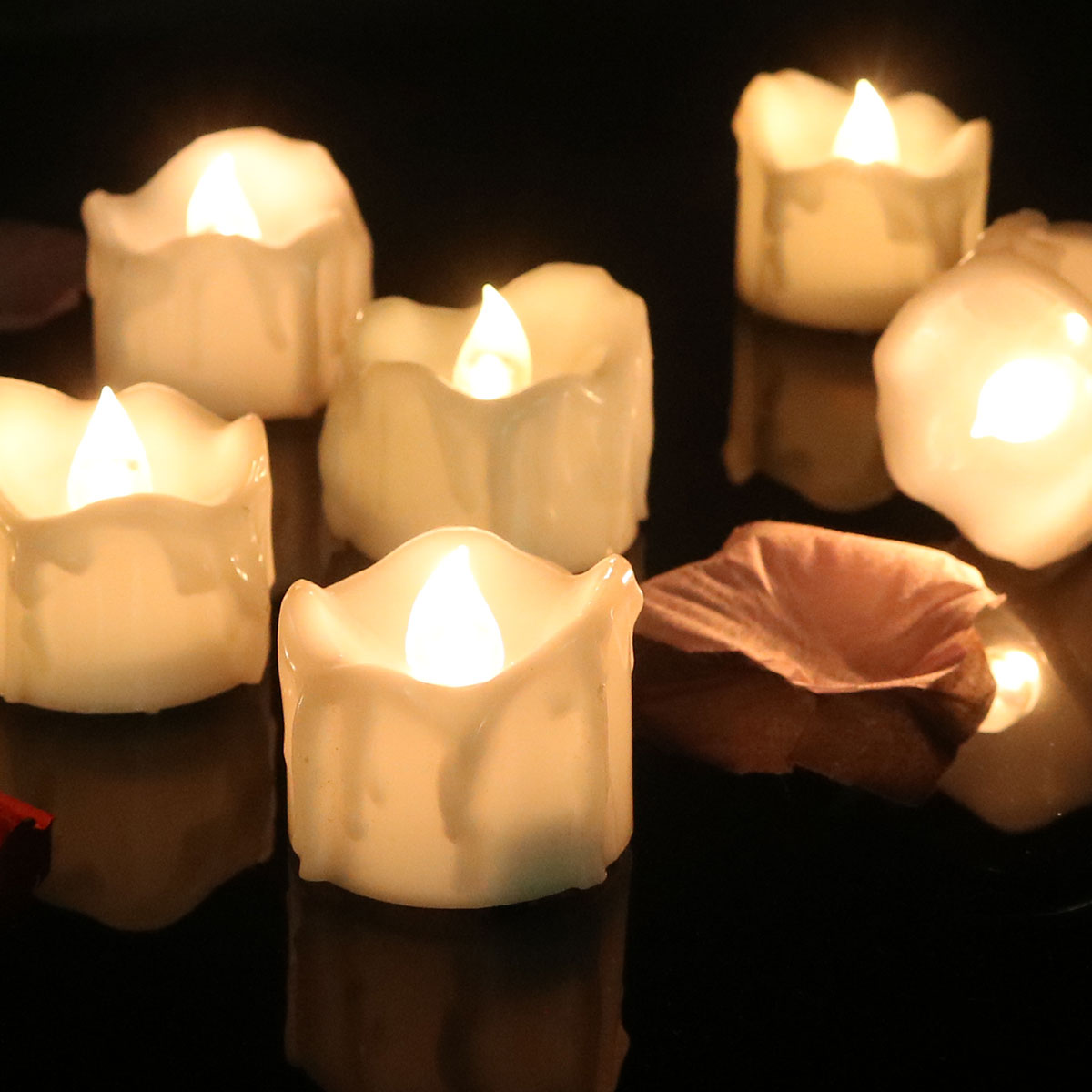 Flameless LED Tea Lights – Flickering Battery Operated Candles