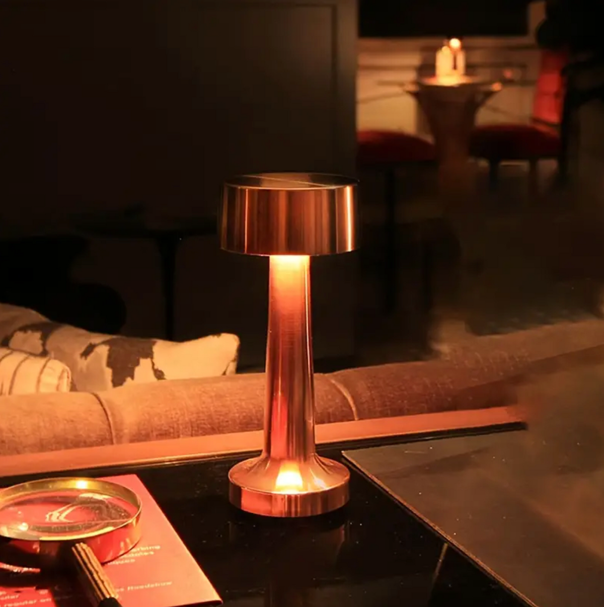 Cordless Dimmable LED Rechargeable Table Lamp ModernArt - Modern via Touch | Living Room | Reading Lamp | Bedside Lamp