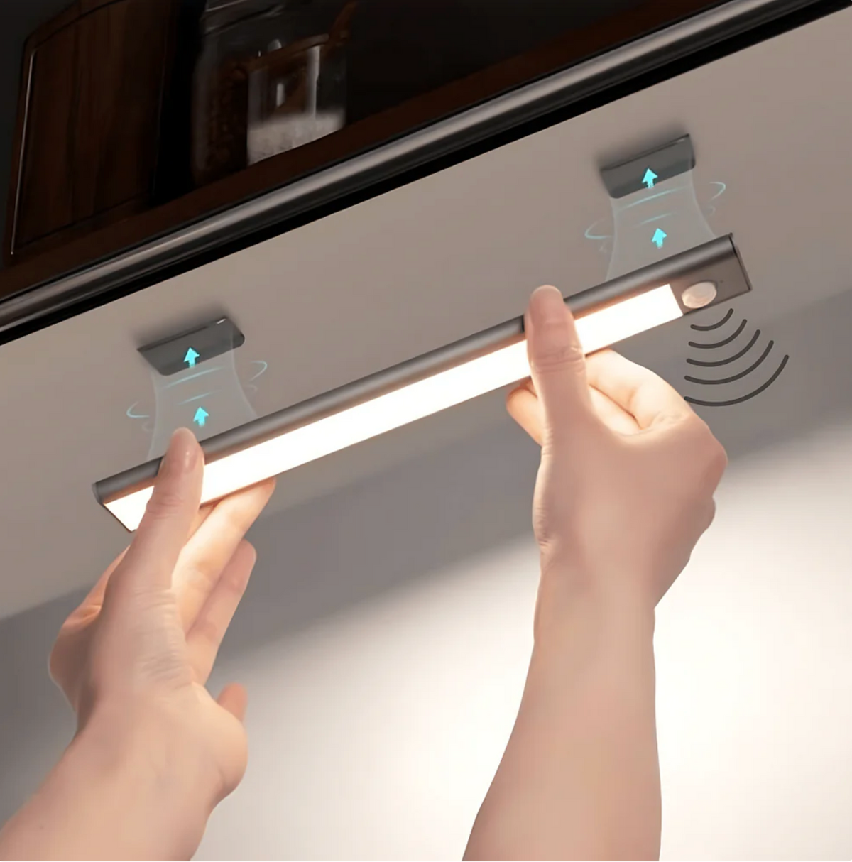 LumiKitchen – Cordless LED Under Cabinet Light with Motion Sensor