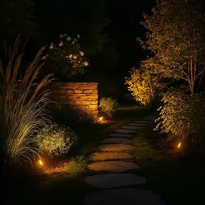 Solar Garden Spotlights – Color-Changing Outdoor LED Landscape Lights