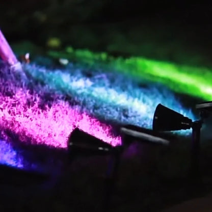 Solar Garden Spotlights – Color-Changing Outdoor LED Landscape Lights