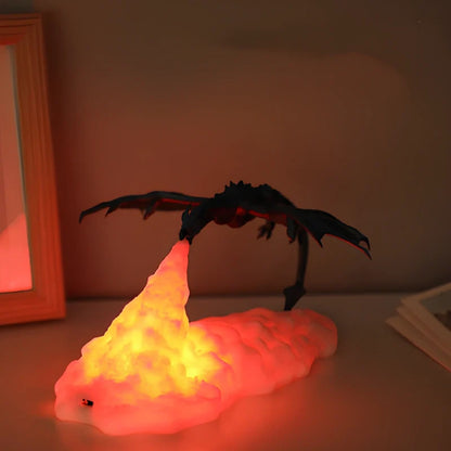 3D-Printed Dragon Lamp – Flame-Breathing LED Night Light