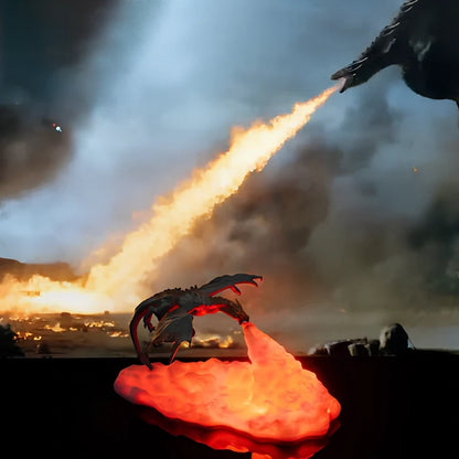 3D-Printed Dragon Lamp – Flame-Breathing LED Night Light