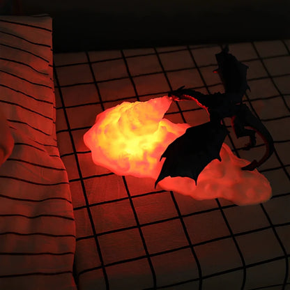 3D-Printed Dragon Lamp – Flame-Breathing LED Night Light