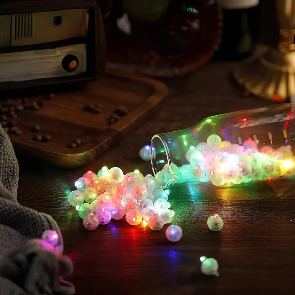 Mini LED Light Pearls – Glowing Fairy Lights for Balloons & Parties