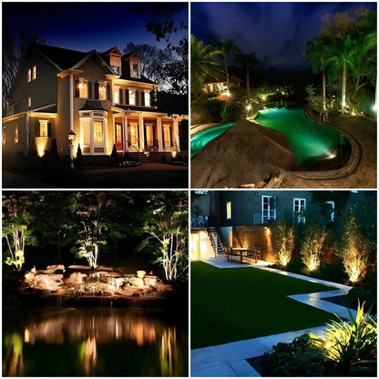 Solar Garden Spotlights – Color-Changing Outdoor LED Landscape Lights