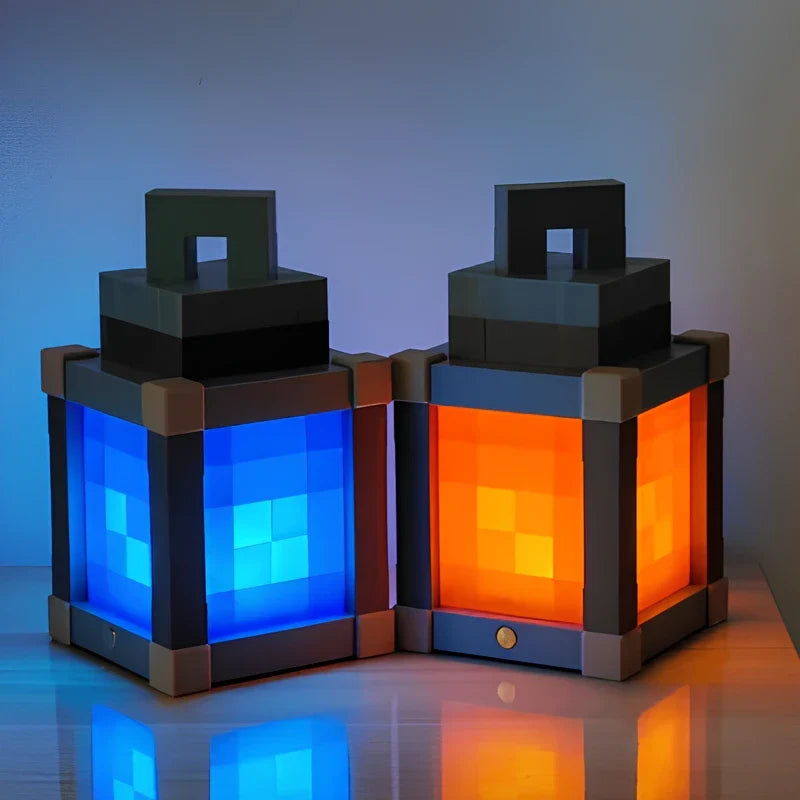 Pixel Game Lantern – 16-Color LED Retro Gaming Lamp