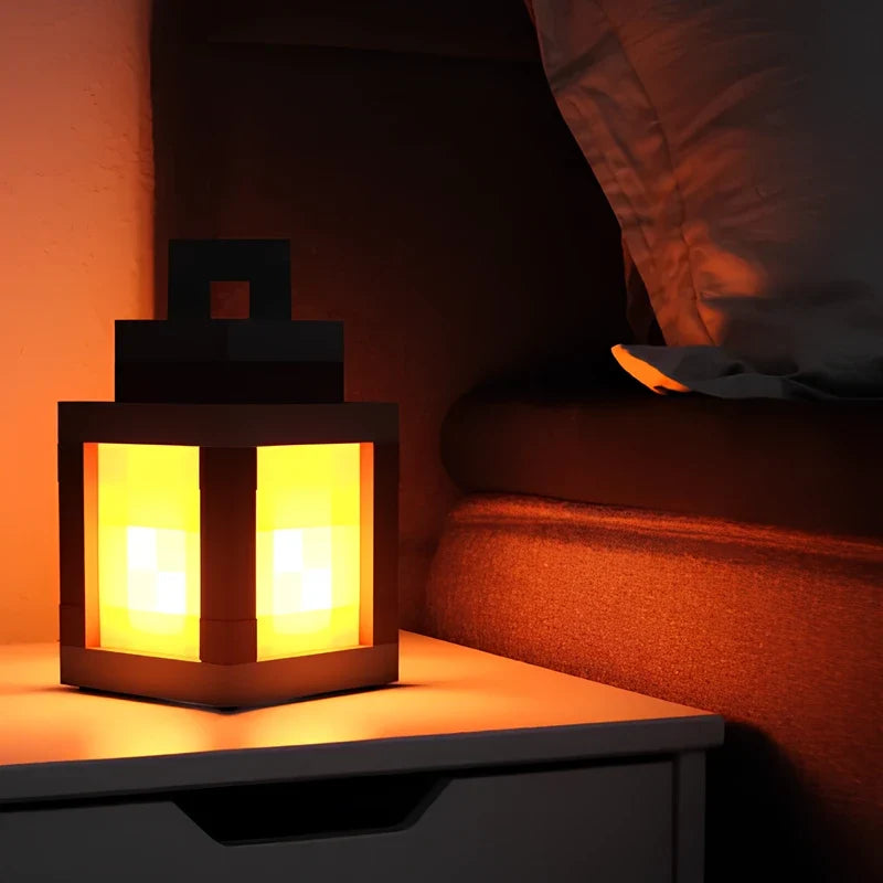 Pixel Game Lantern – 16-Color LED Retro Gaming Lamp